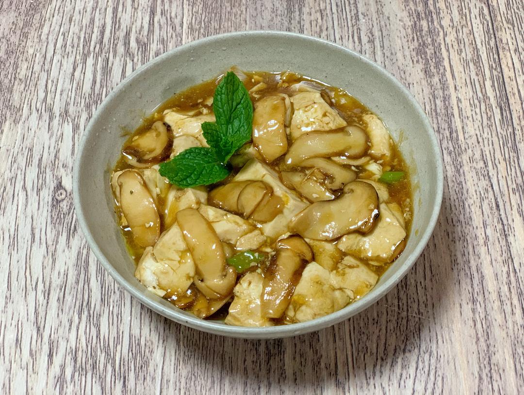 松茸豆腐的做法