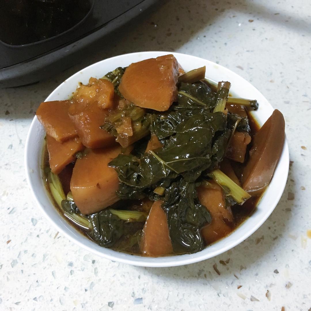 电压力锅快手版烤大头菜