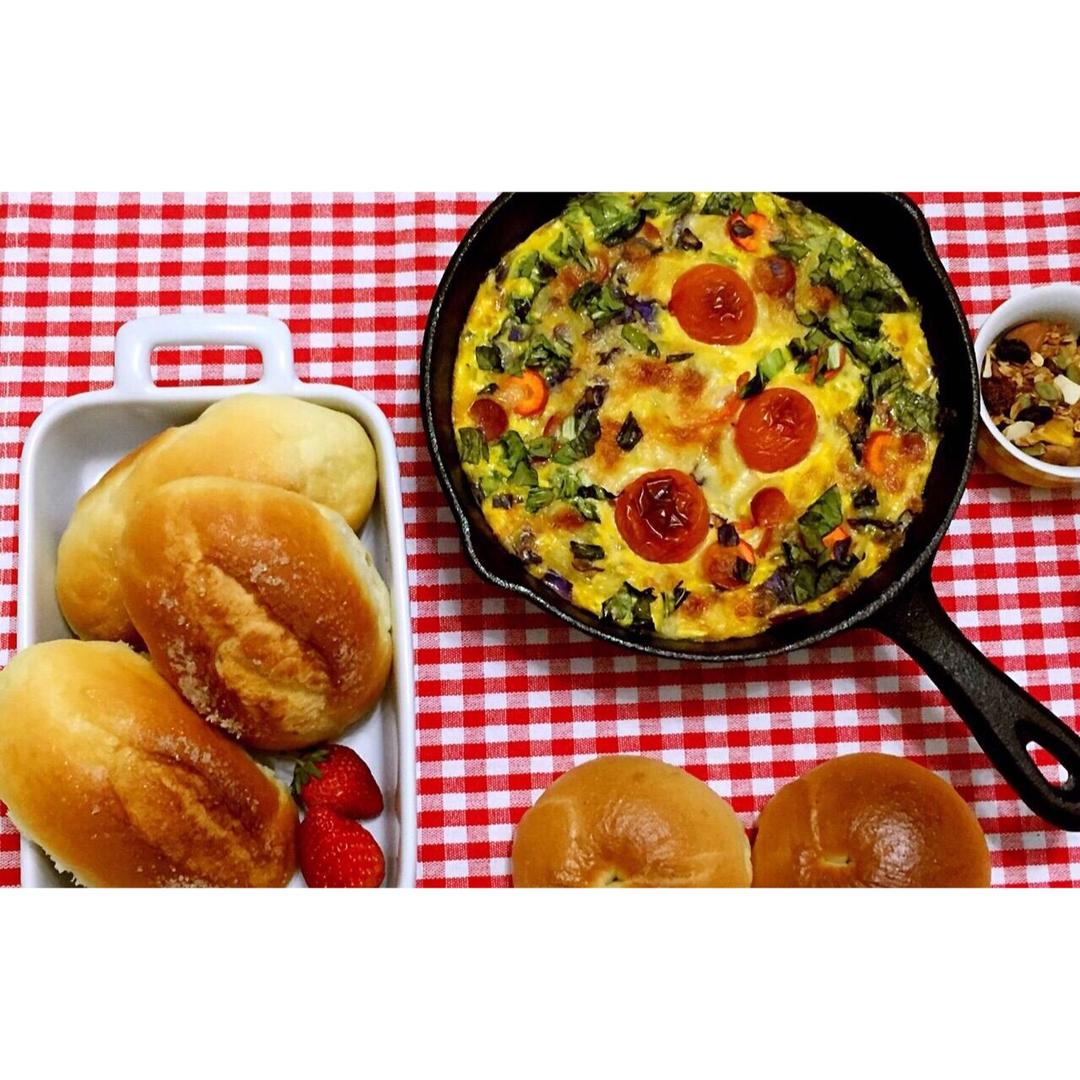 菠菜烘蛋烤箱版