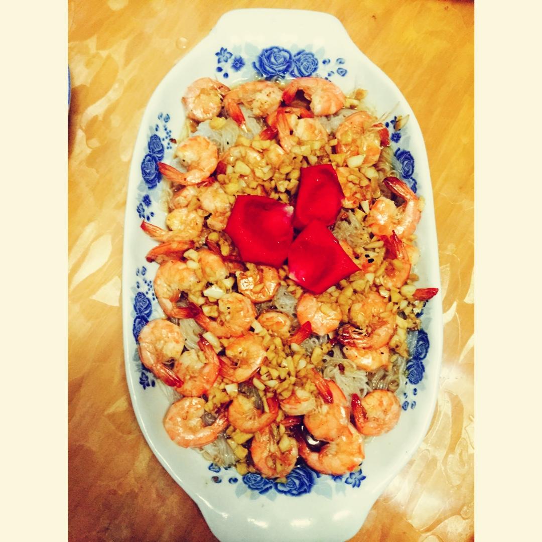 蒜蓉蒸虾