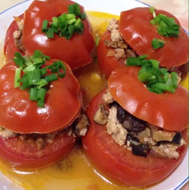 香菇肉沫番茄的做法