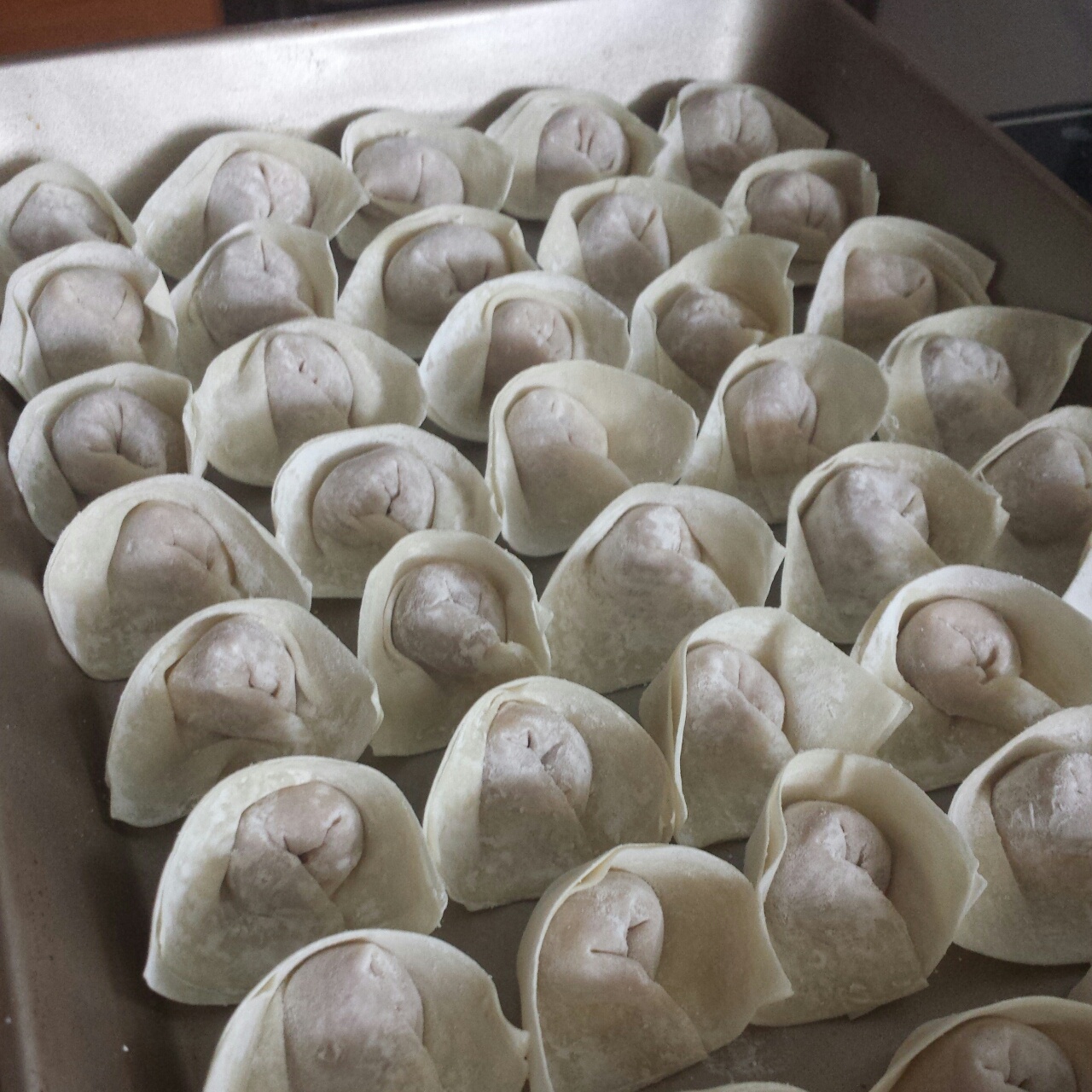 元宝馄饨的包法