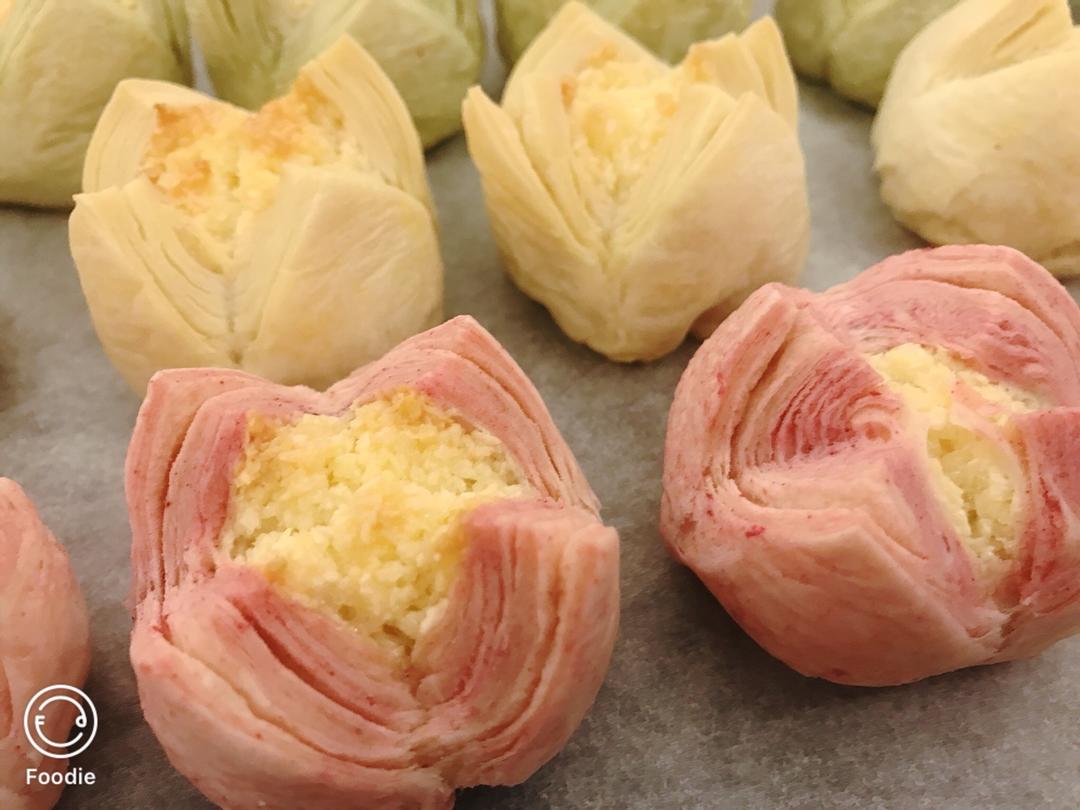 花开富贵之四种口味的椰蓉开口酥