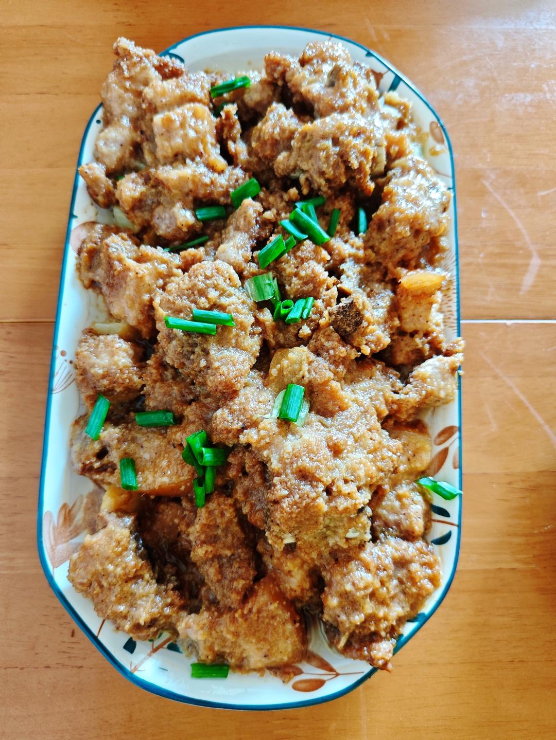 绝绝子！甩饭店几条街的粉蒸肉（粉蒸排骨）