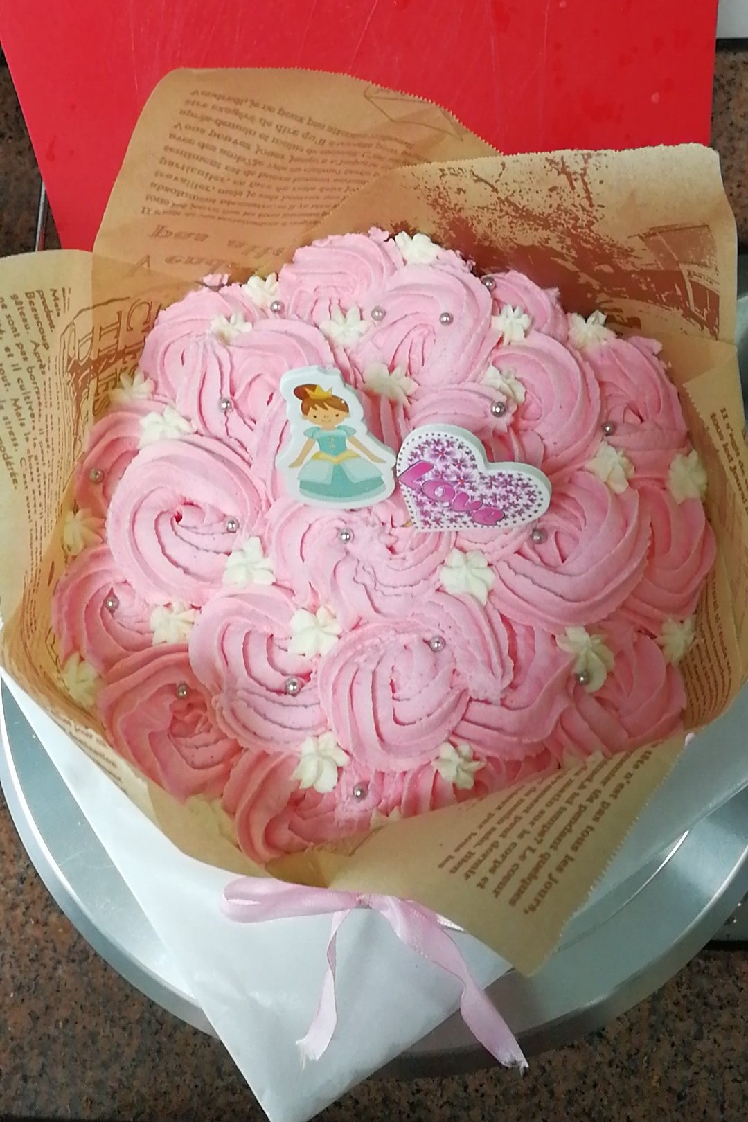 蛋糕裱花—简单花束蛋糕