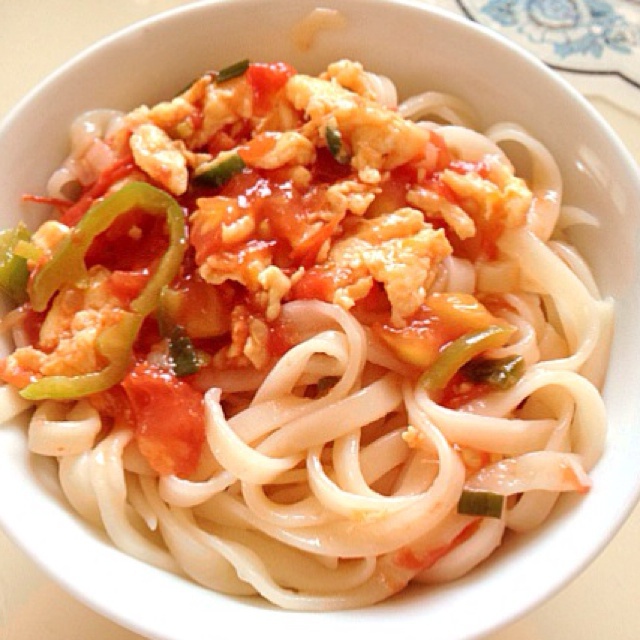 linyuxi0606做的西红柿鸡蛋打卤面