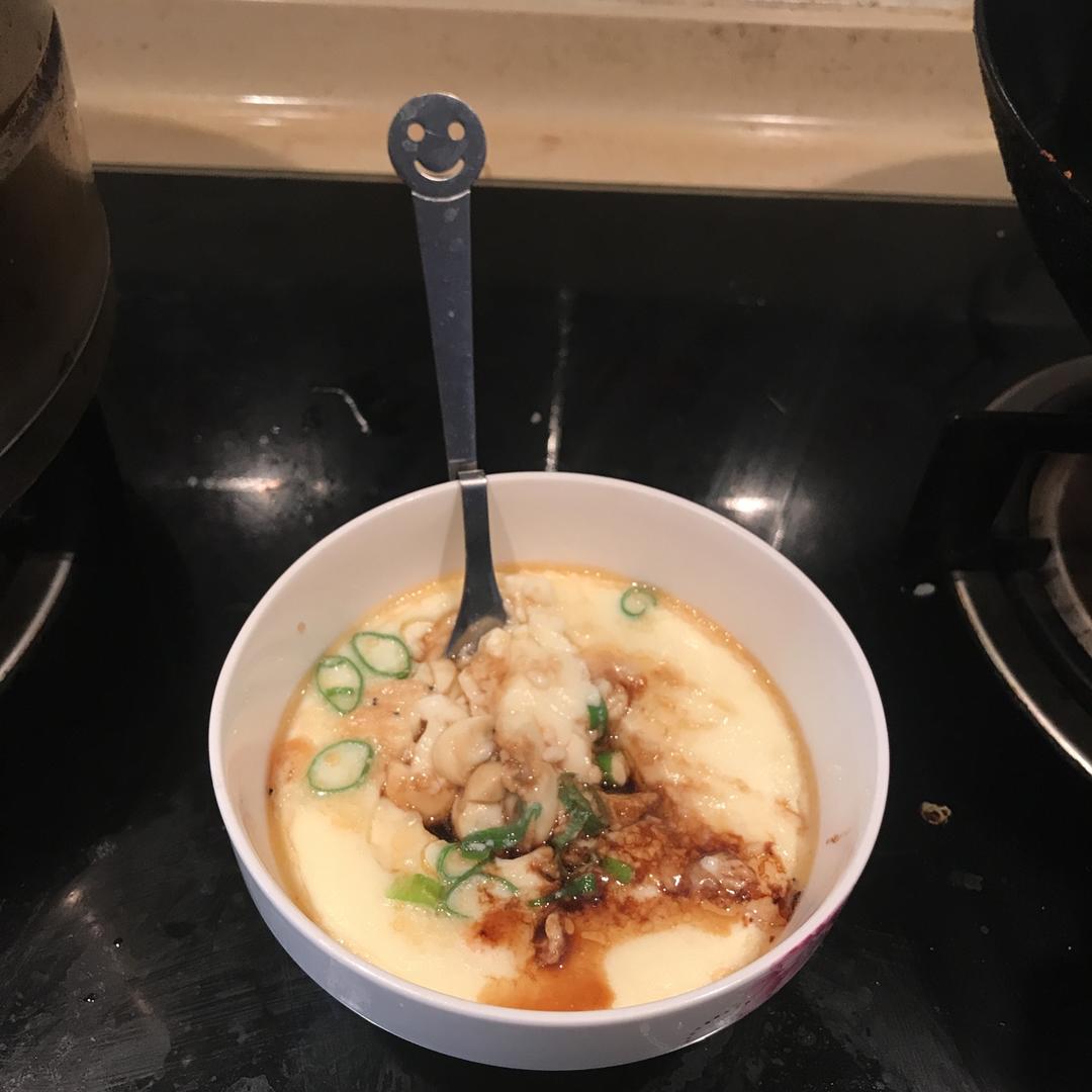 秋葵鹅蛋羹