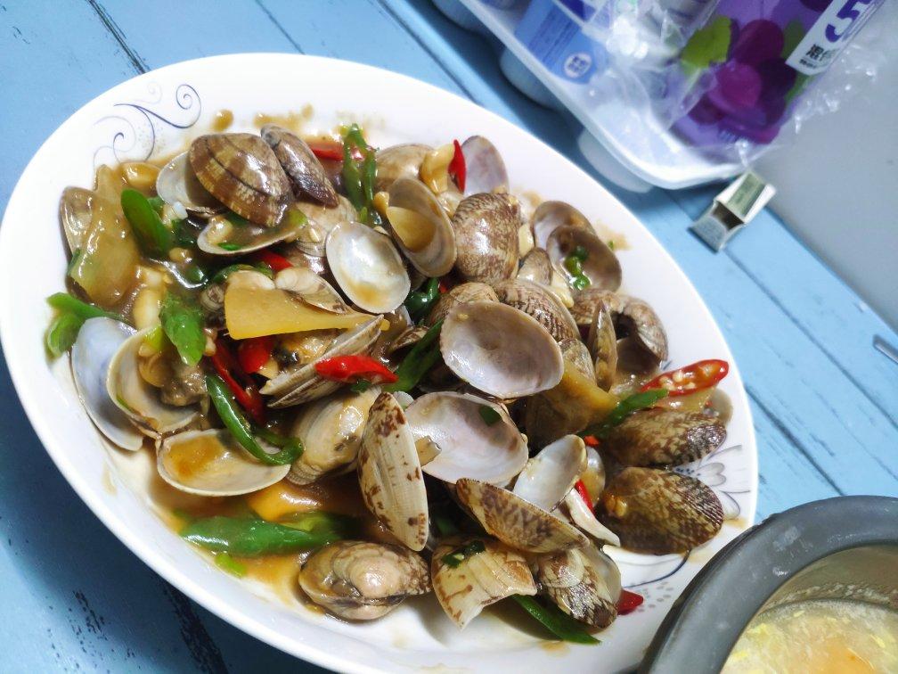 5分钟快手菜❗️秒杀路边摊爆炒花甲～好吃到爆