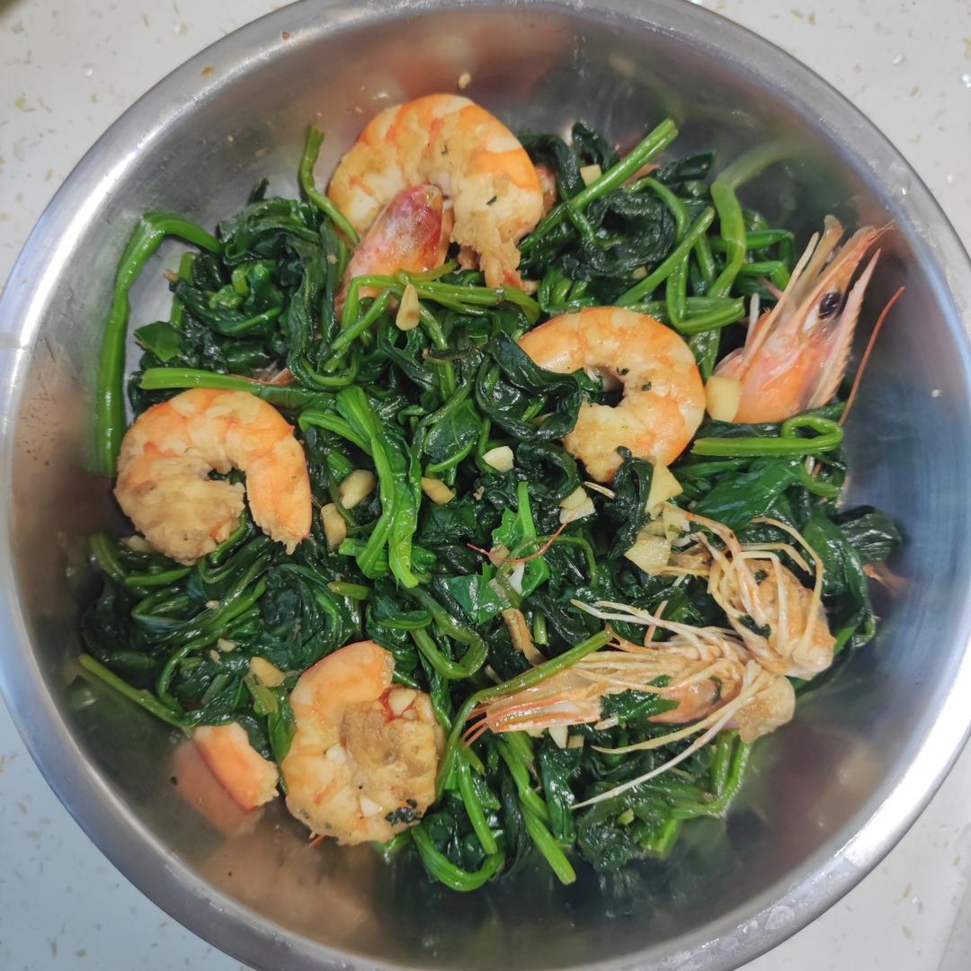 菠菜虾仁