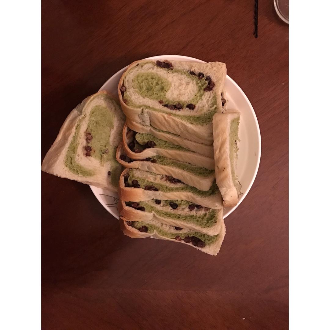 最正宗的日式抹茶红豆吐司