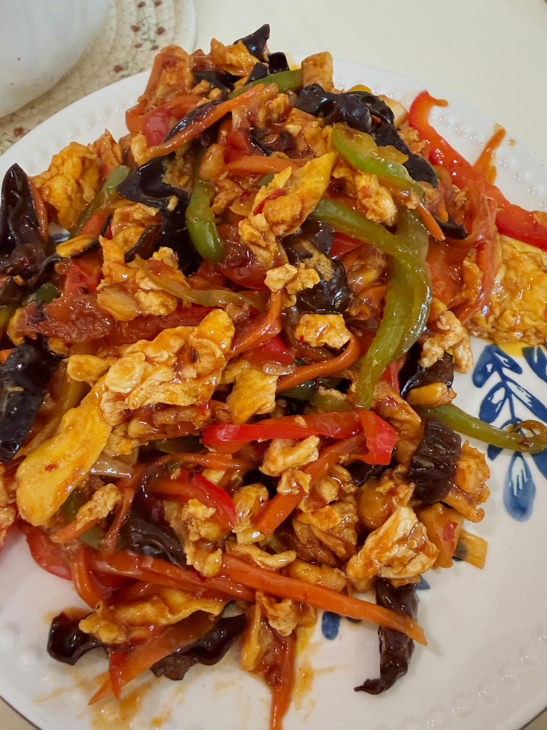 米饭🍚杀手鱼香鸡丝         （减脂期也可以吃）