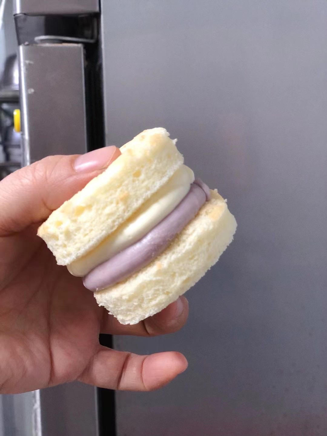 万用方子‼️口感滋润的酸奶&肉松沙拉夹心小蛋糕🍰