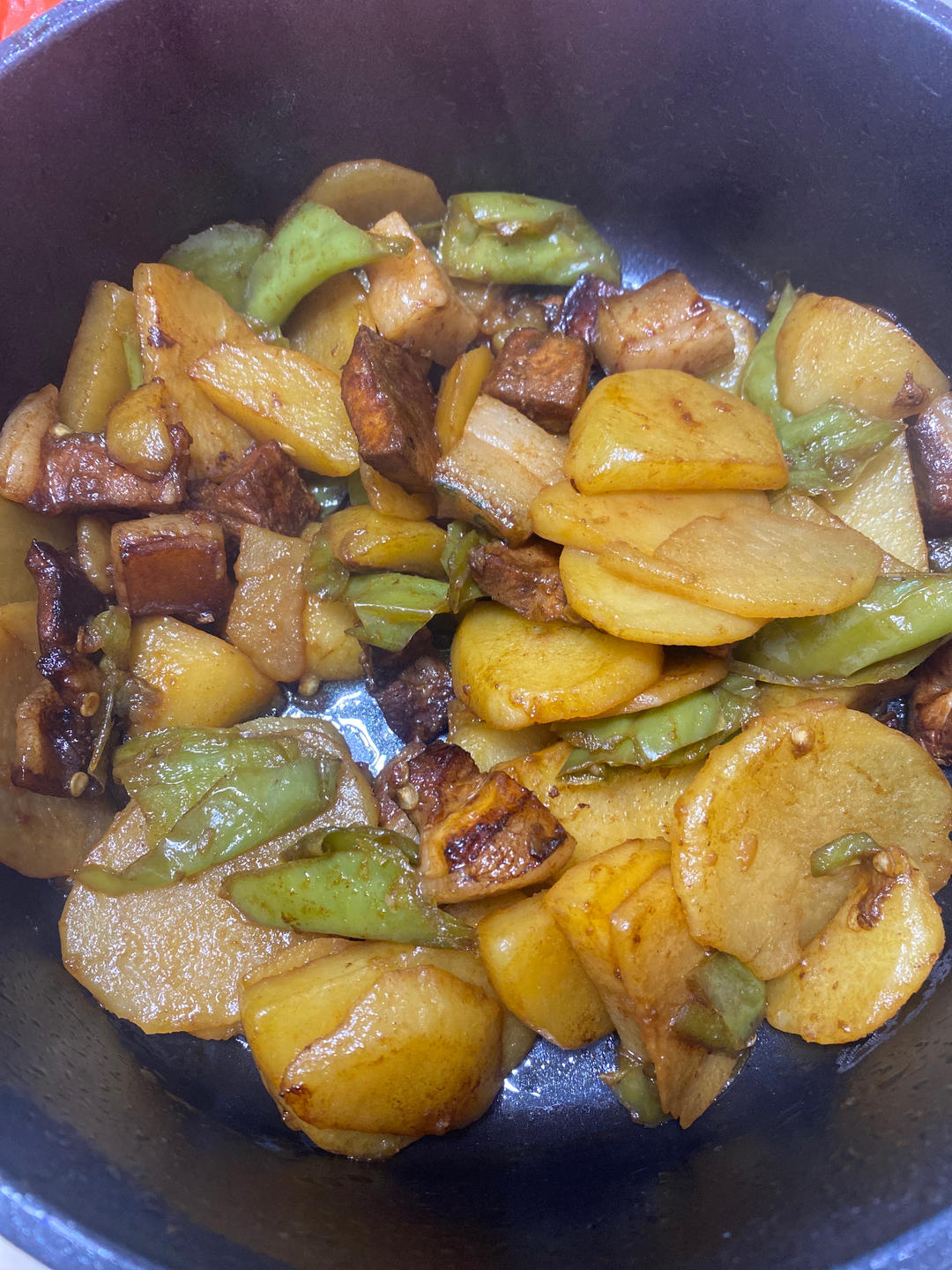 土豆青椒炒肉