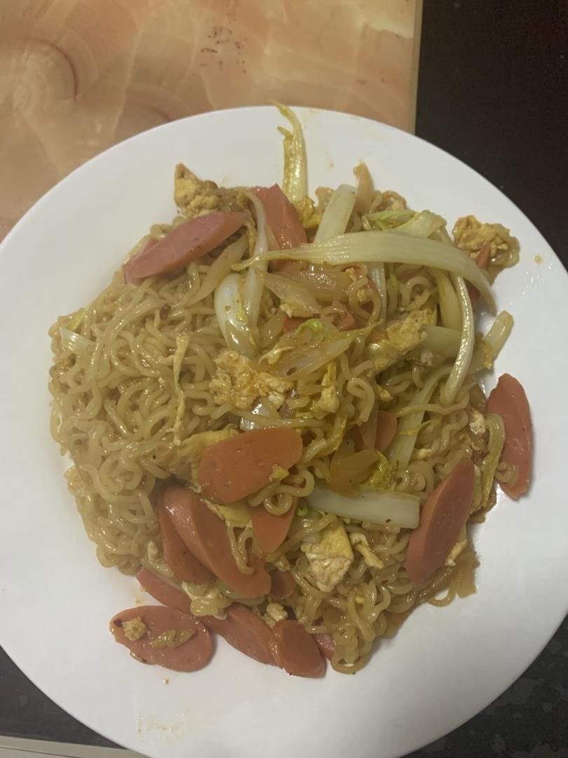 炒方便面￨幸福感爆棚