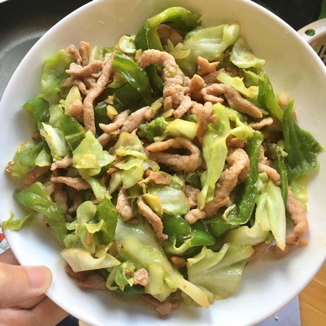 包菜丝炒肉丝