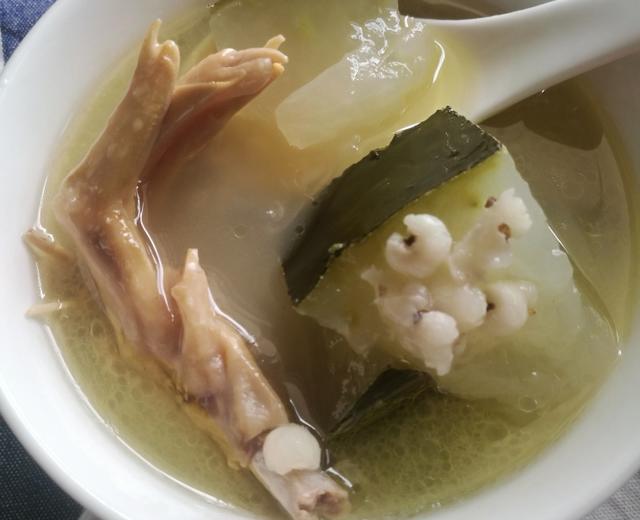 薏米冬瓜鸭汤和白切鸭肉的做法
