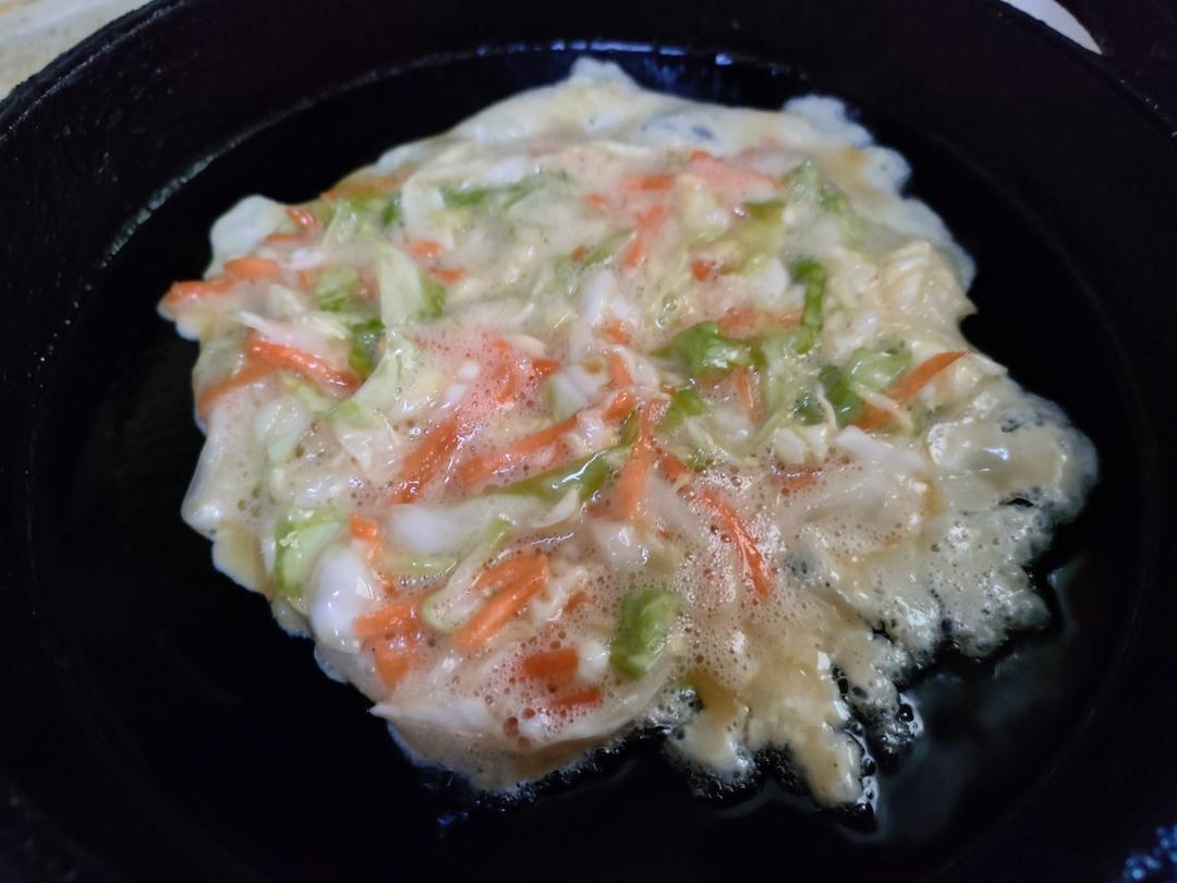 包菜蛋饼也太好吃了吧！！！吃撑才153大卡