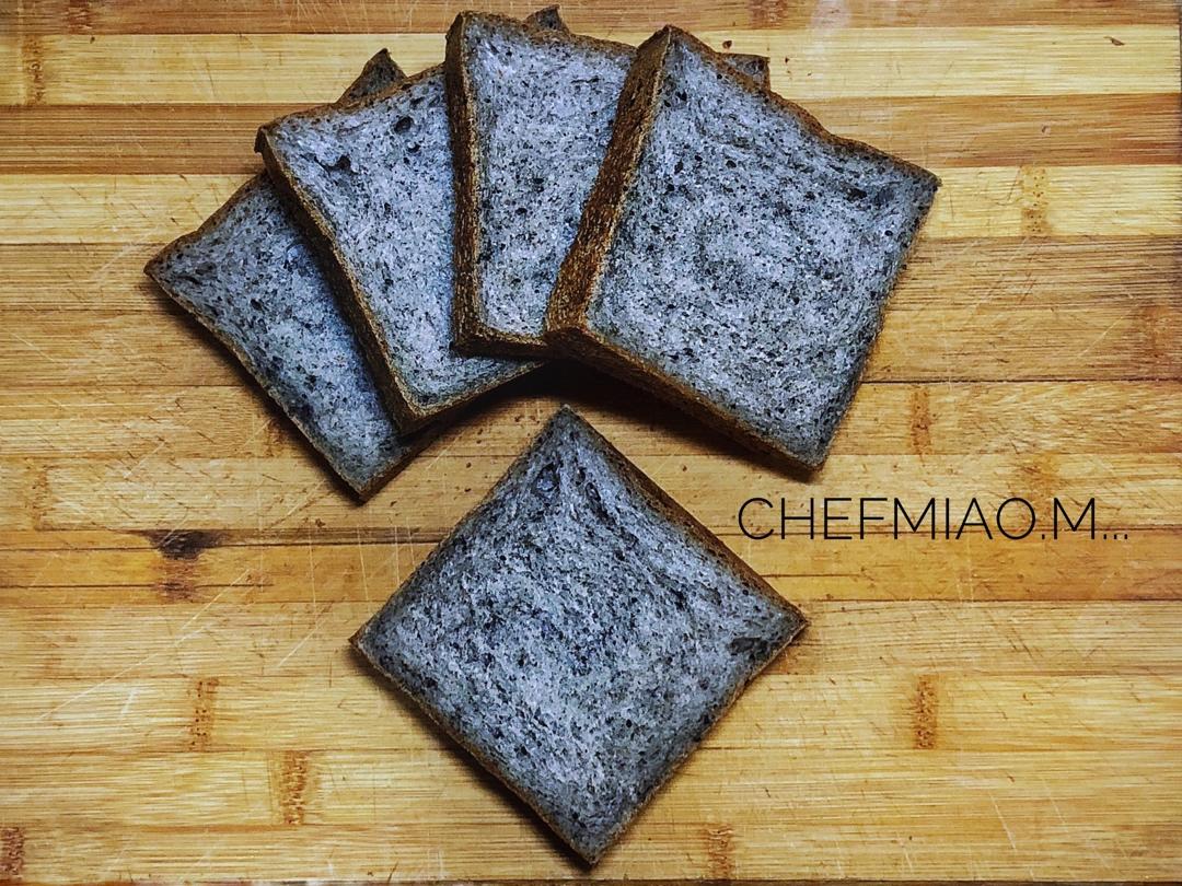 20%黑裸麦吐司-全素，低糖低油