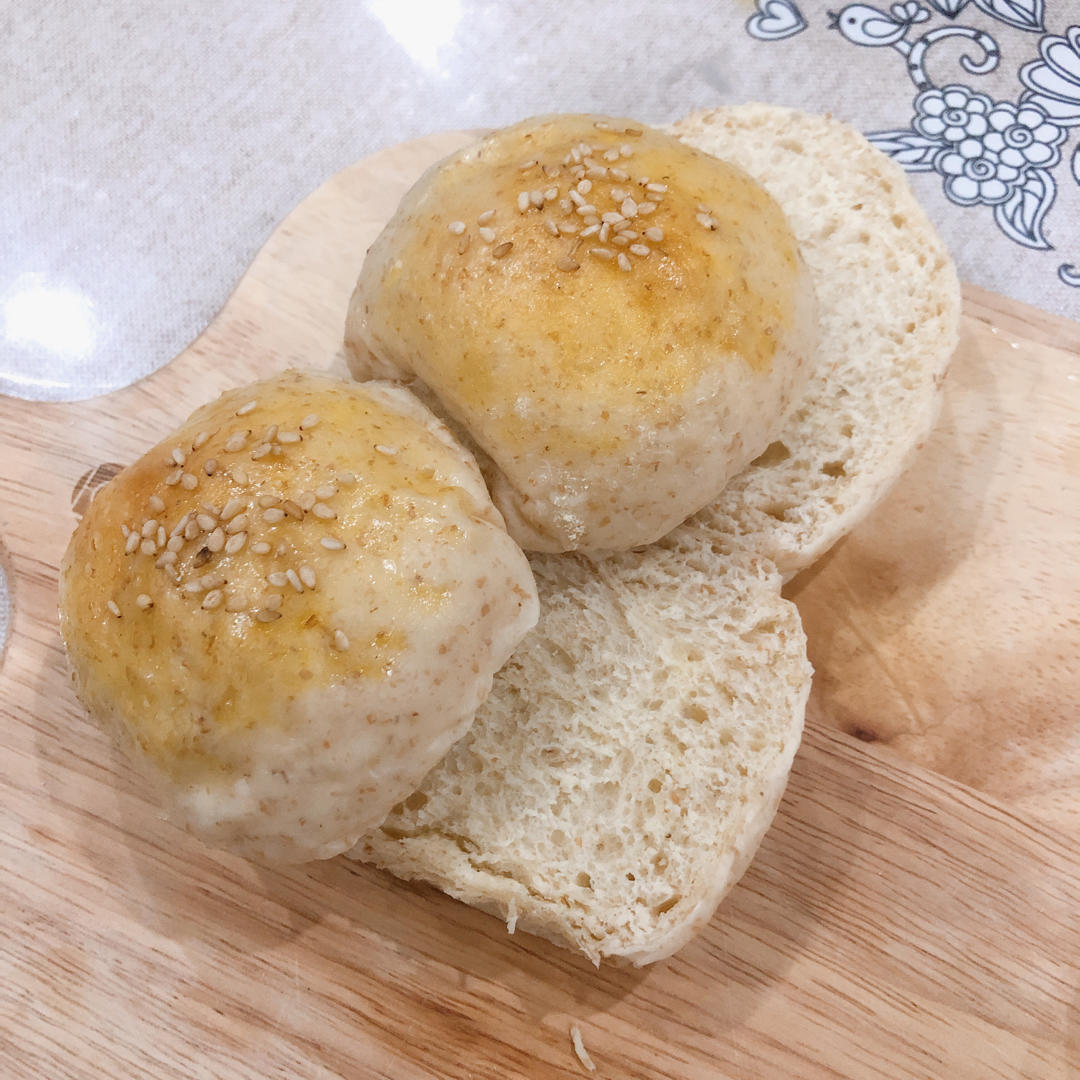 低卡黑麦蛋奶吐司（烫种+波兰种+冷藏发酵）