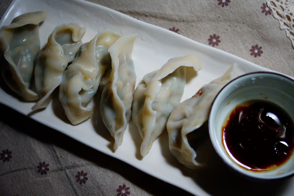 鸡蛋虾仁韭菜猪肉饺子