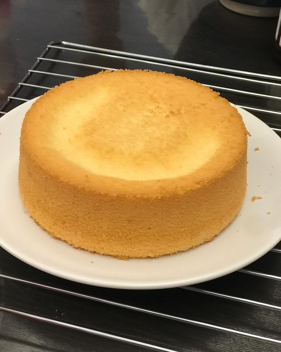 6寸原味戚风蛋糕