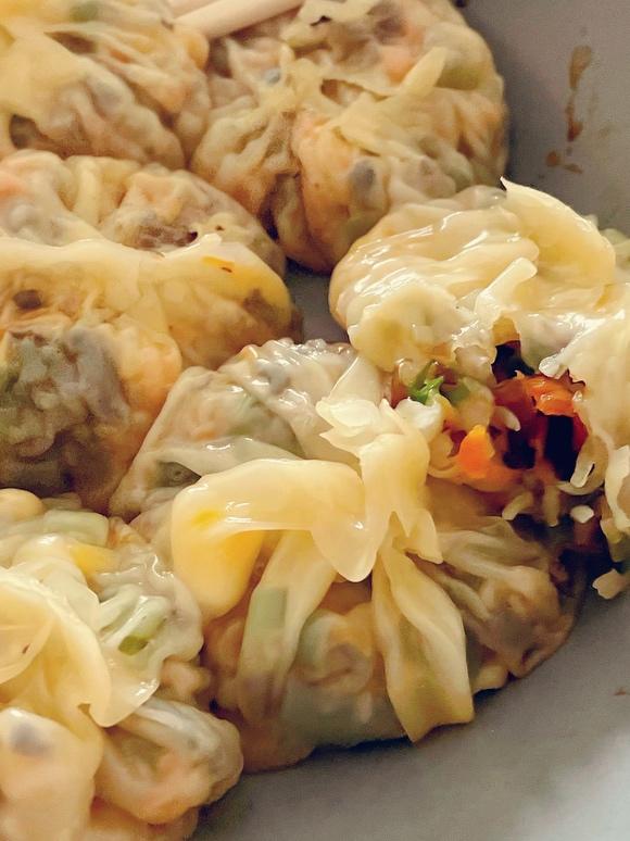 孕晚期怕胖吃的低卡素包子