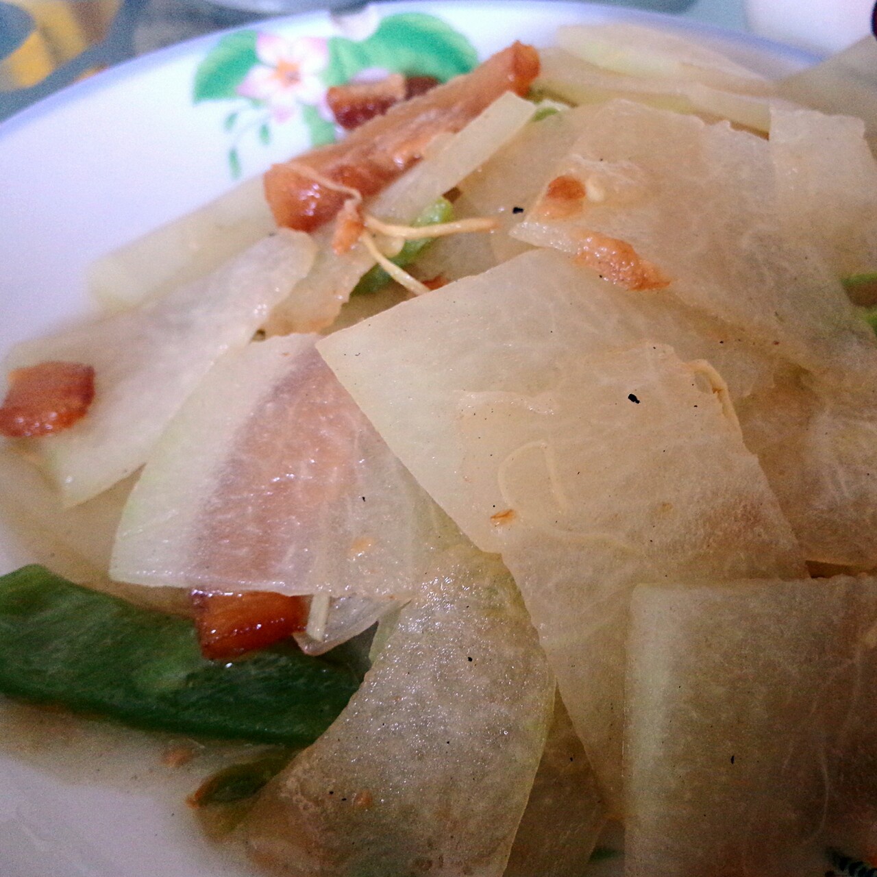 快手菜：冬瓜炒肉片（健康版）