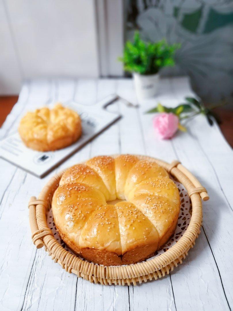 椰香花朵面包〖爱的印记〗