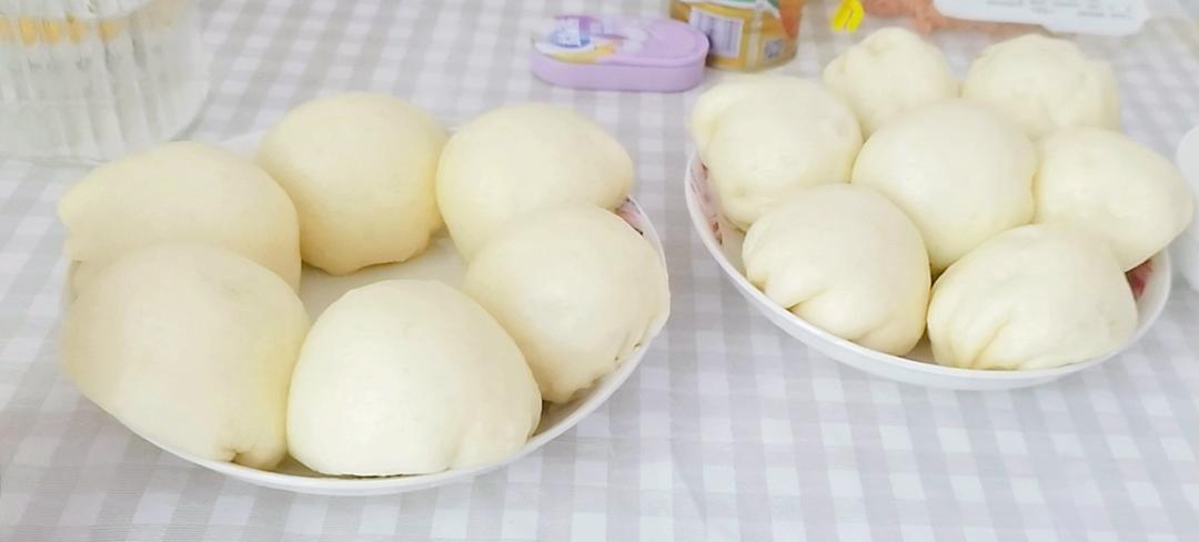 超好吃有豆豆的豆沙包，一次发酵（红豆包）