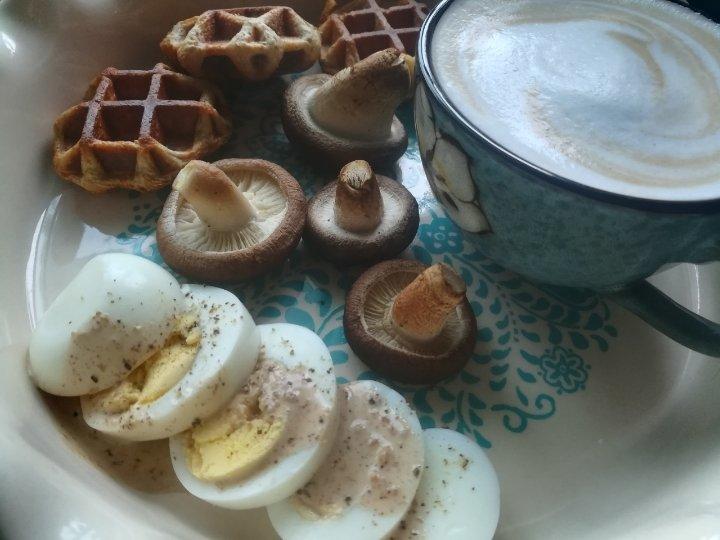 奶酪味浓浓的华夫饼