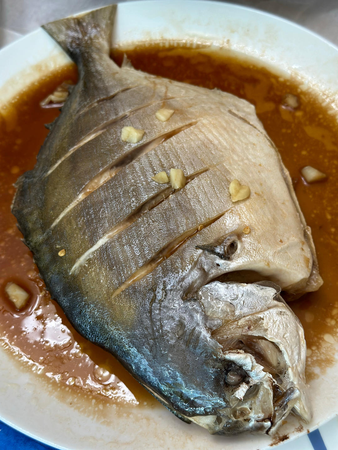 微波炉美食之超简单"蒸"鲳鱼