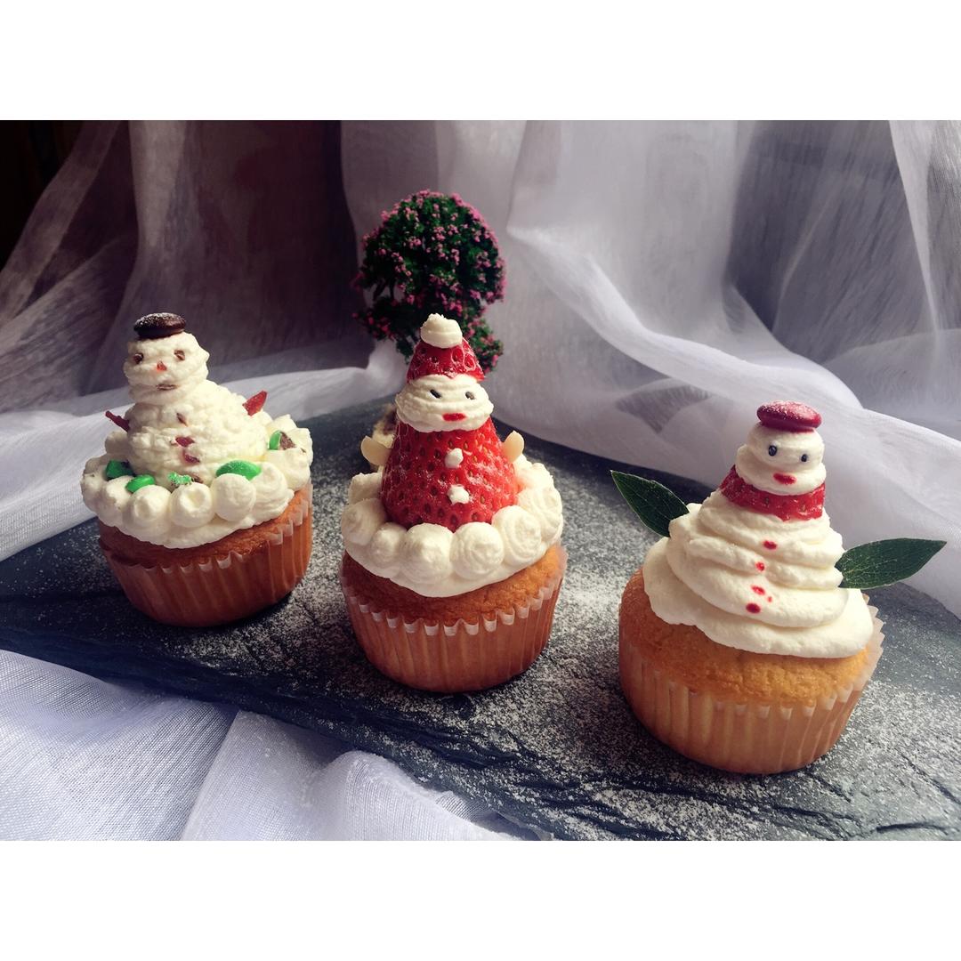 圣诞老人杯子蛋糕【曼达小馆】2016年圣诞Party专场