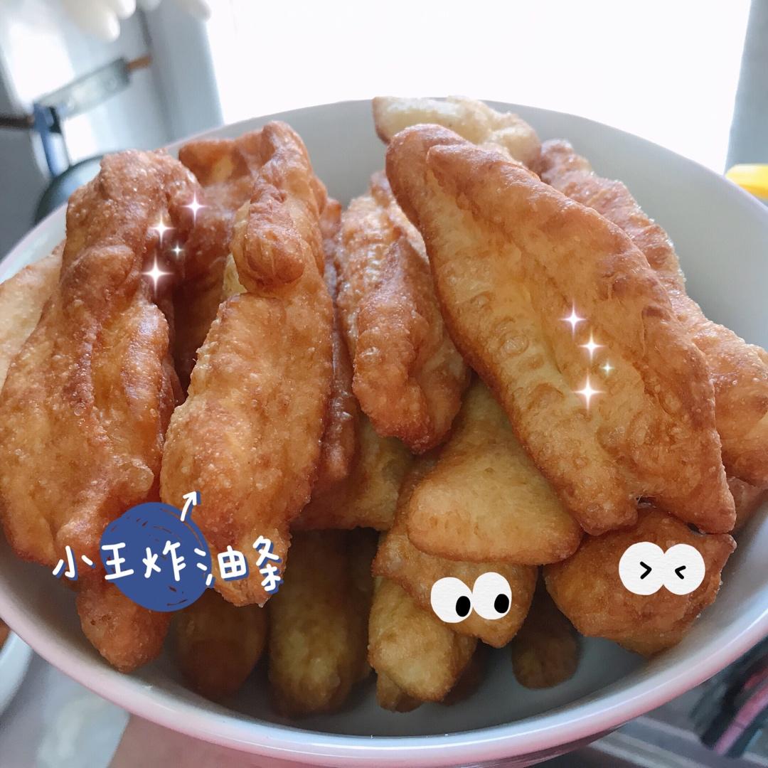 自制无泡打粉油条