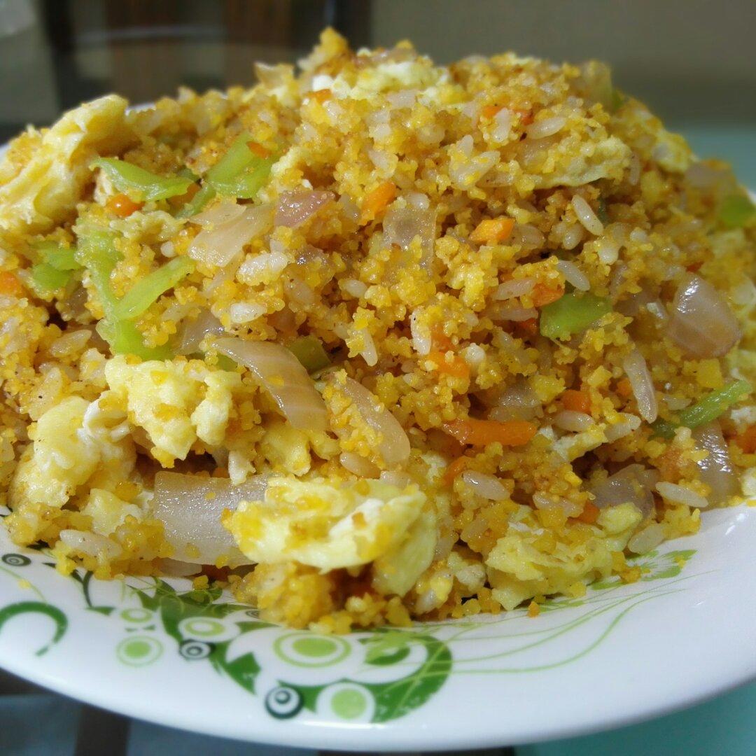 华灯初上1515做的炒玉米糁