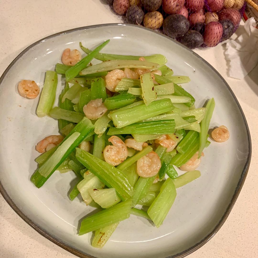 清炒西芹虾仁