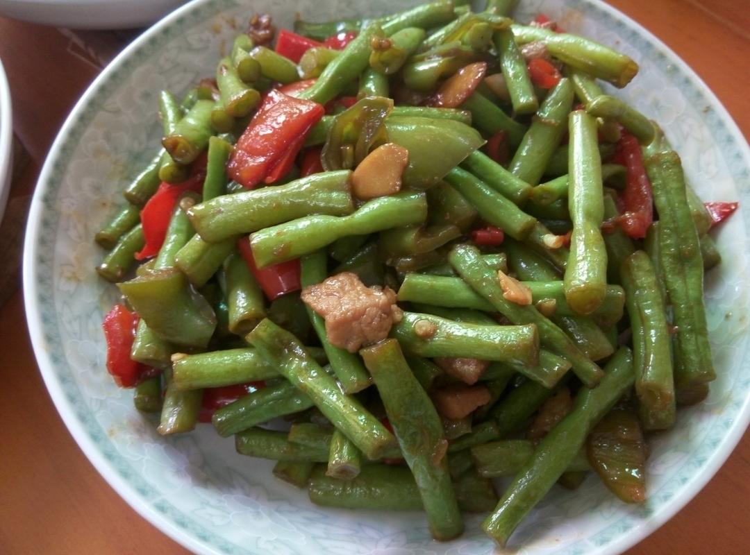 长豆角炒肉
