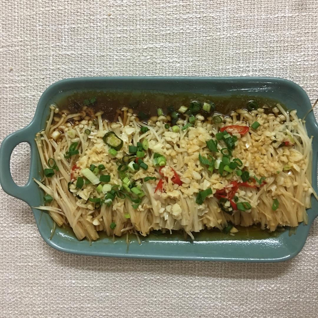 蒜蓉蒸金针菇