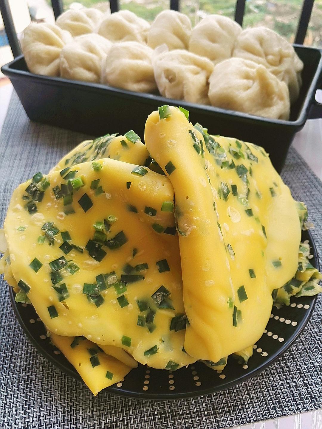 韭菜鸡蛋煎饼