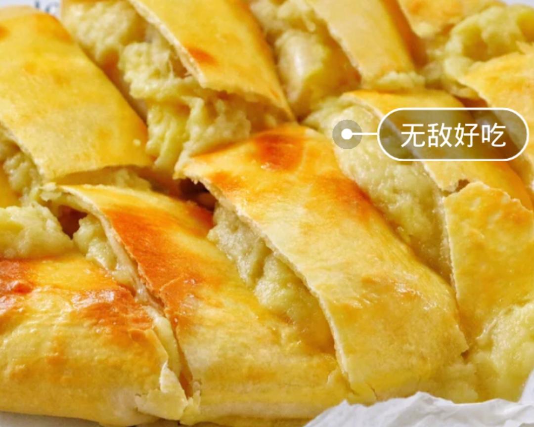 网红榴莲芝士饼