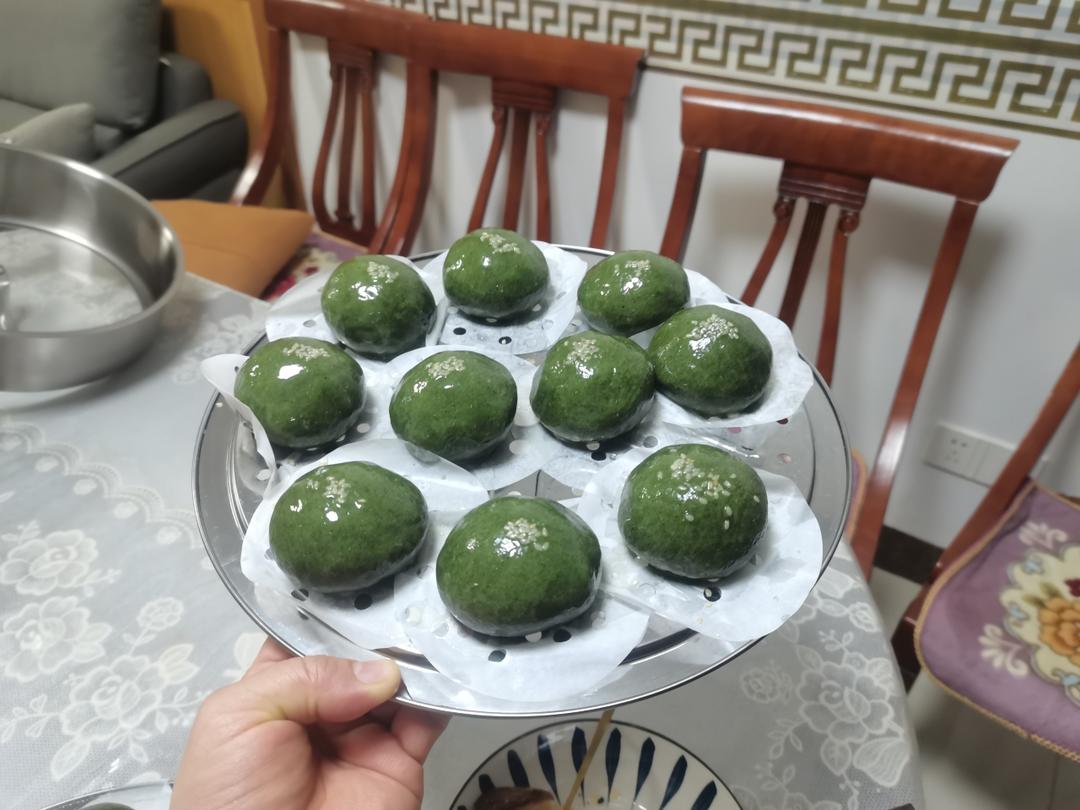 艾草粉青团（不裂不塌隔天不硬）