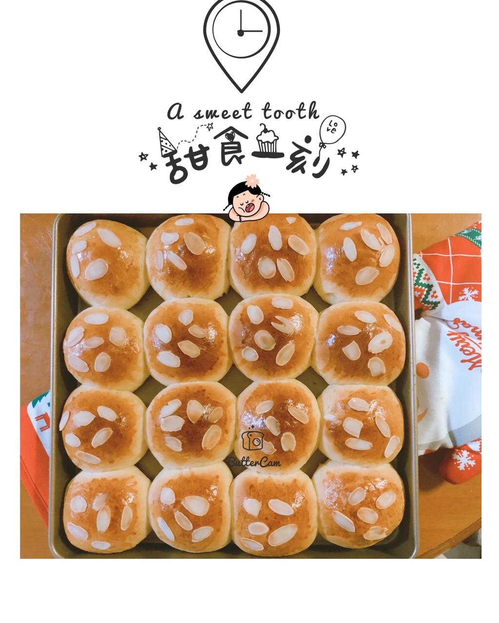 鲜奶油小餐包（一次发酵）