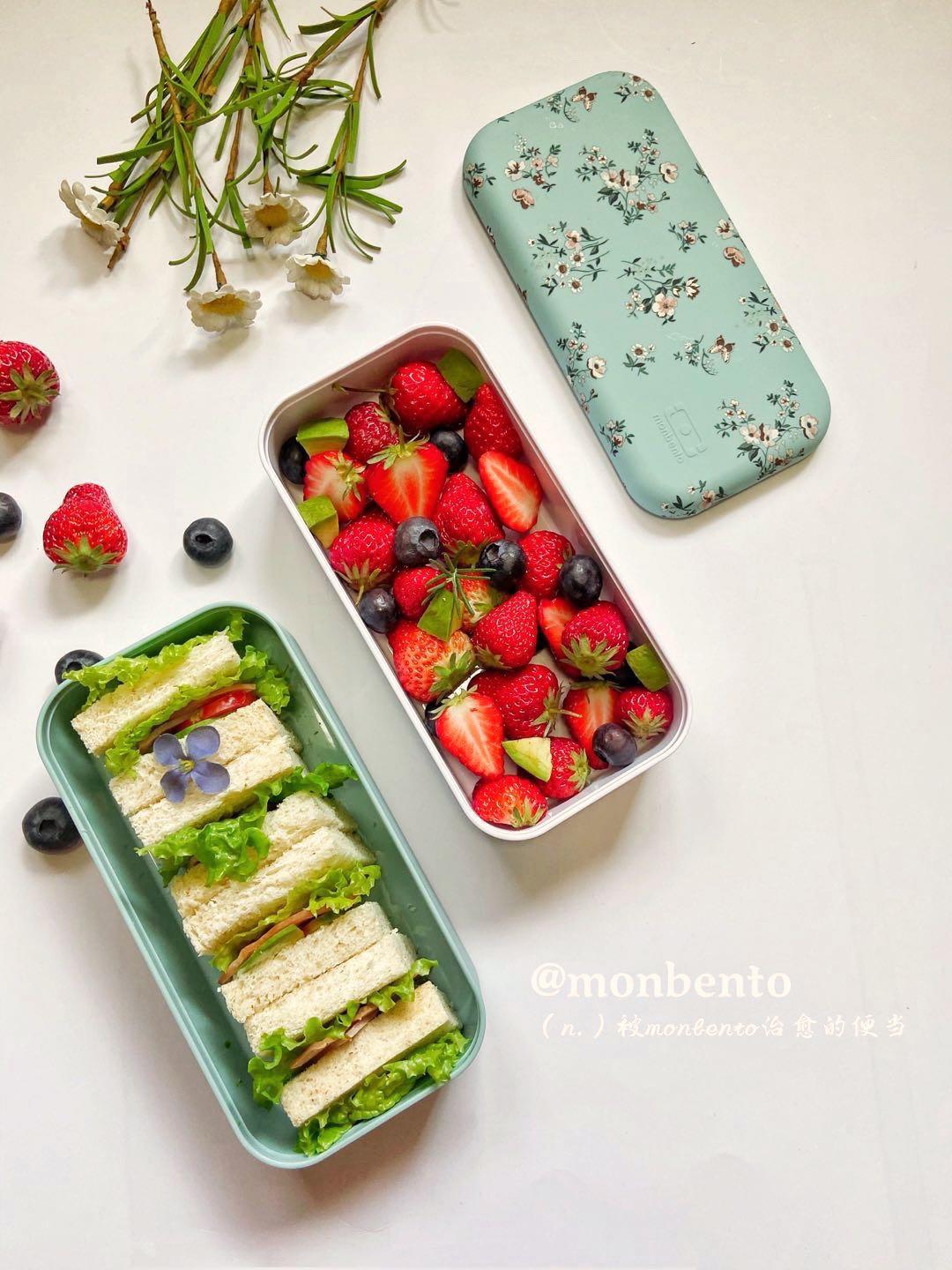 三明治水果便当的做法