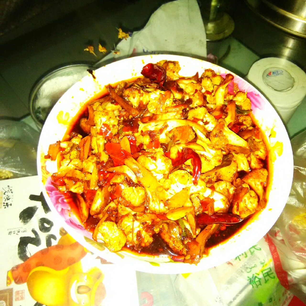 很“浪费”米饭的家常菜之一-------干锅菜花