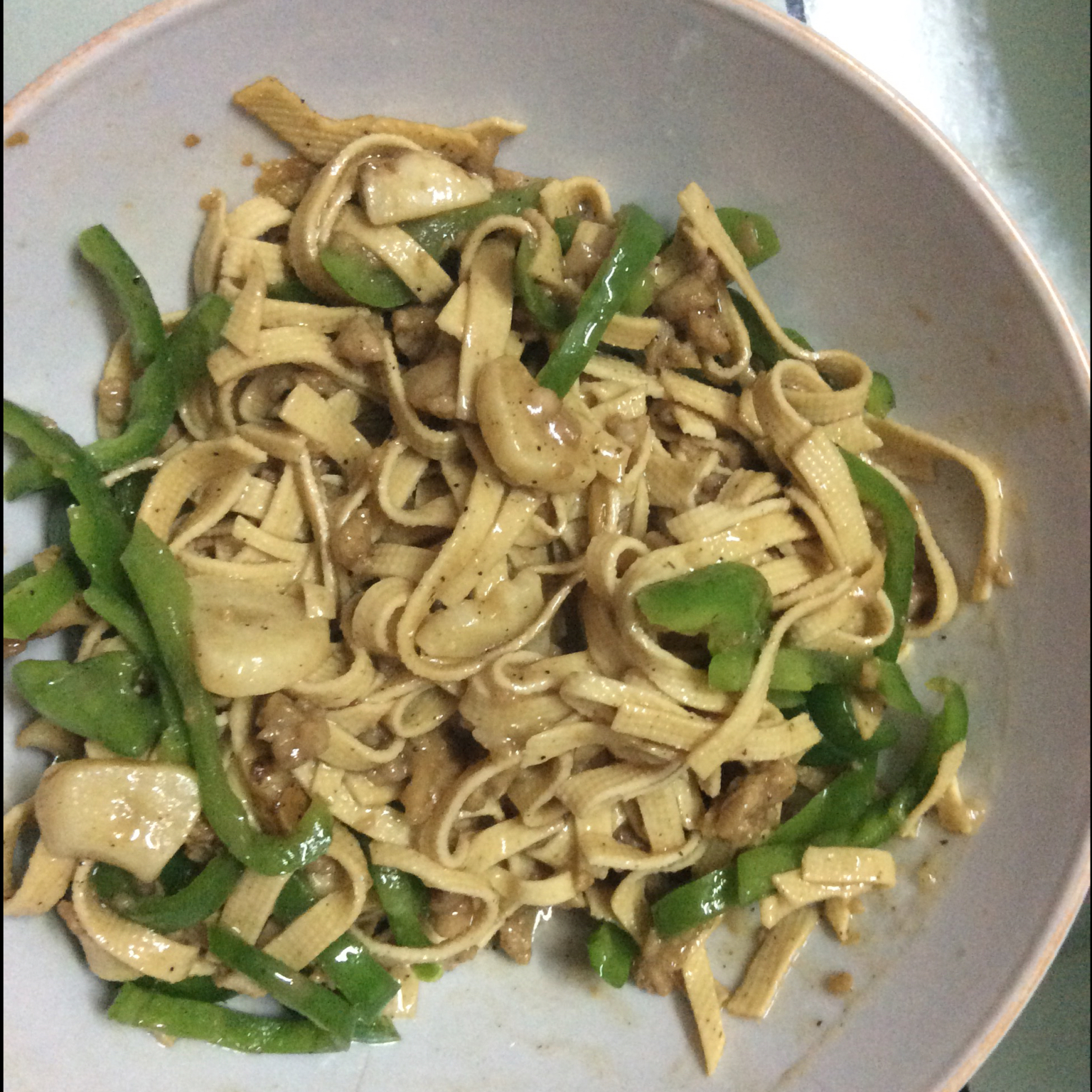 东北尖椒干豆腐