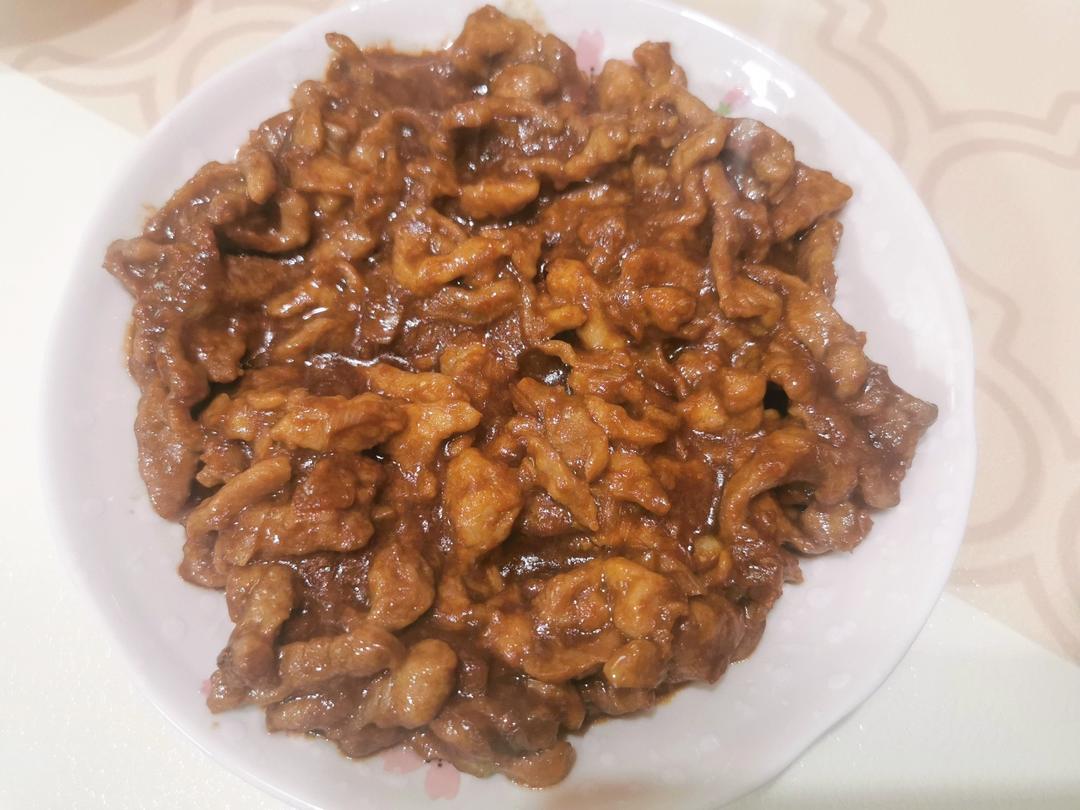 传统做法 京酱肉丝