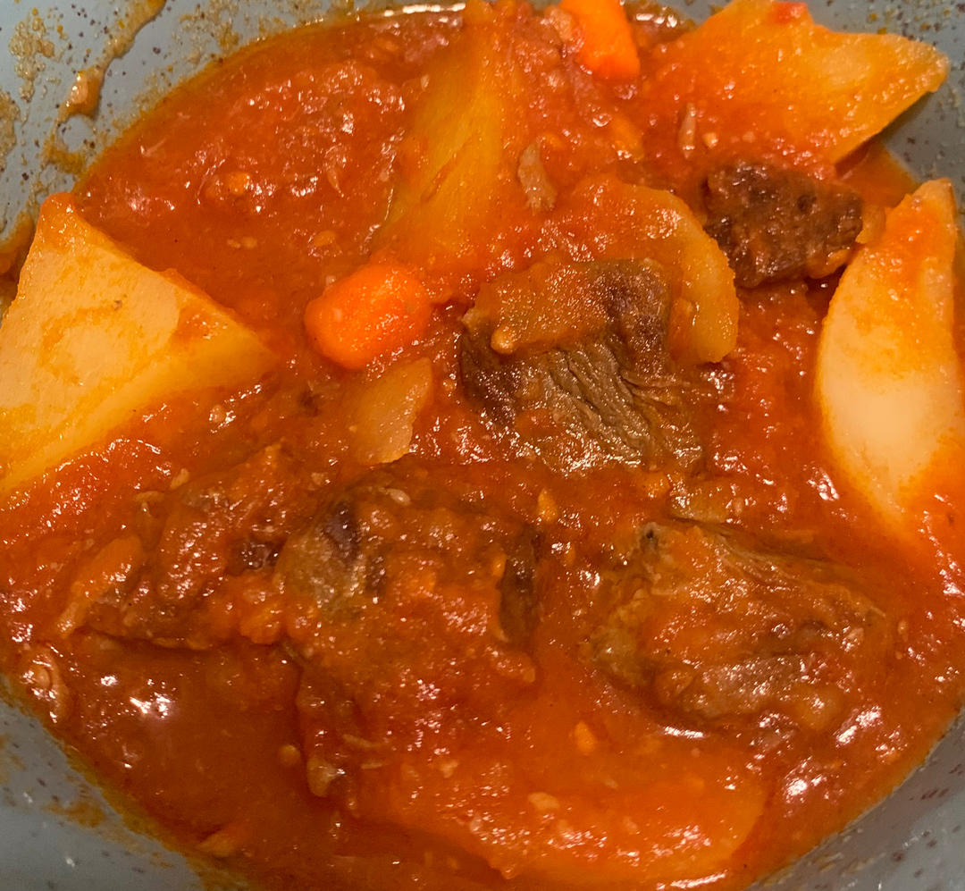 番茄土豆炖牛腩