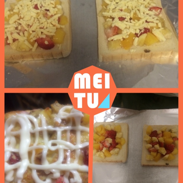 鸡蛋火腿烤吐司