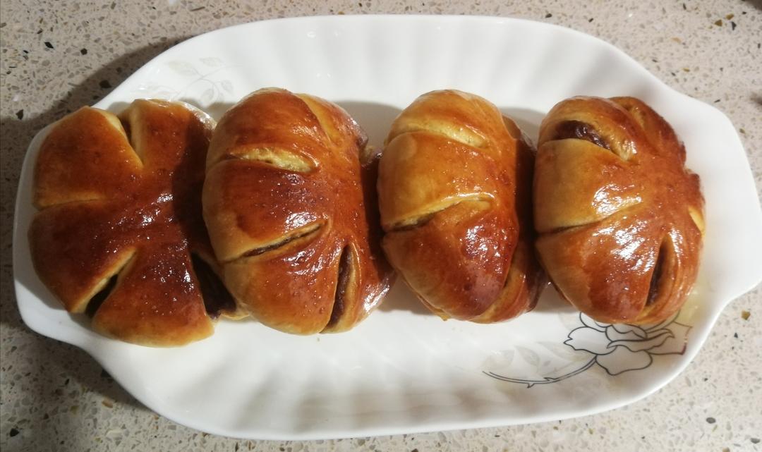 花式豆沙面包（简单）