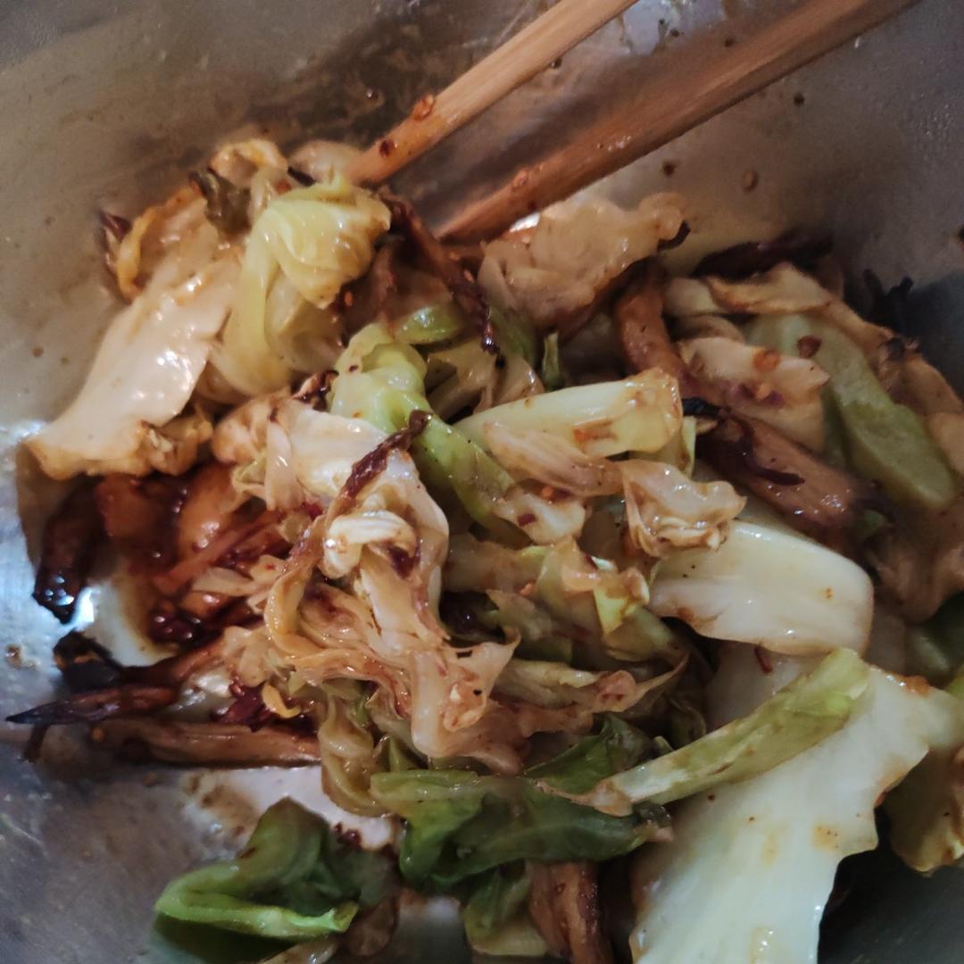 街头小吃「炸包菜」👍👍👍
