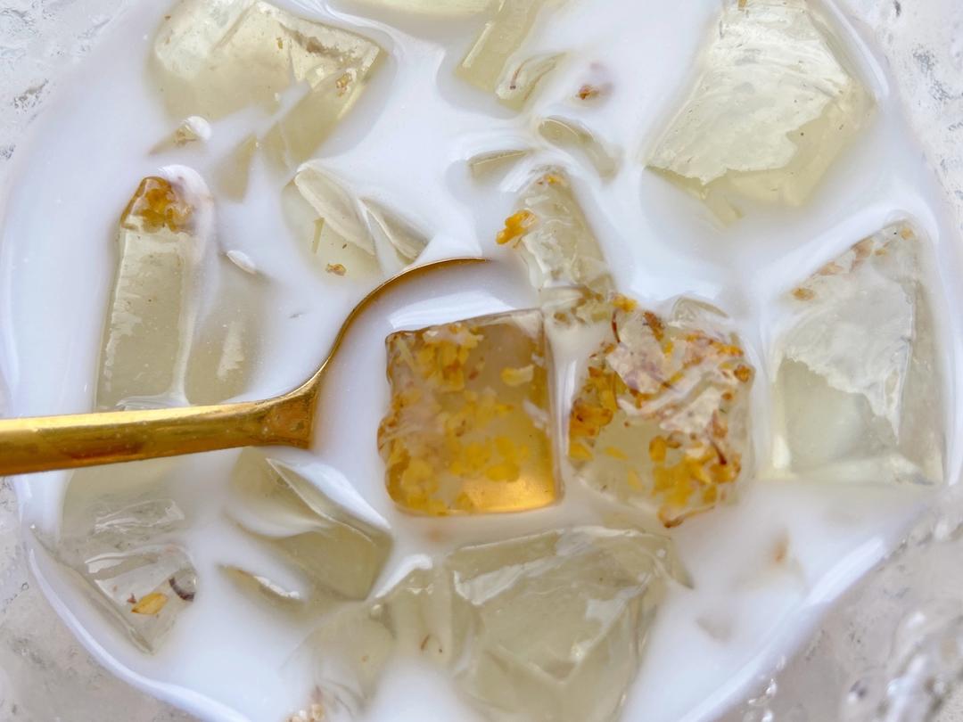 简单又美味的小甜品～椰子桂花凉粉